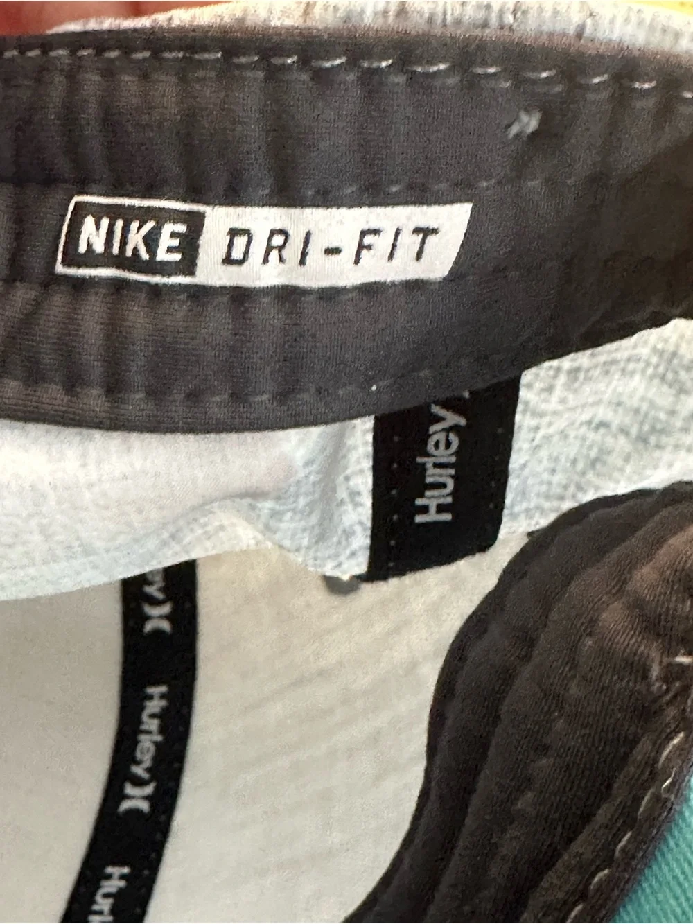 Nike Dri-Fit Hurley Gray Heathered Cap with Teal Trim